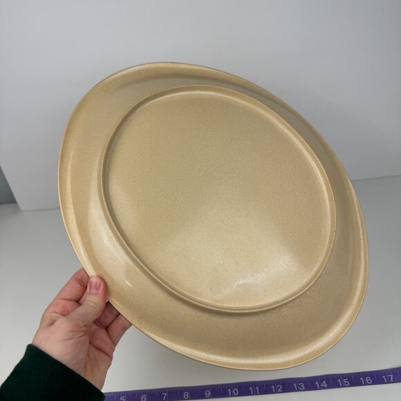 Vtg Oval Melamine Plastic Turkey Thanksgiving Platter Serving Tray Imagery 15in - Picture 12 of 13